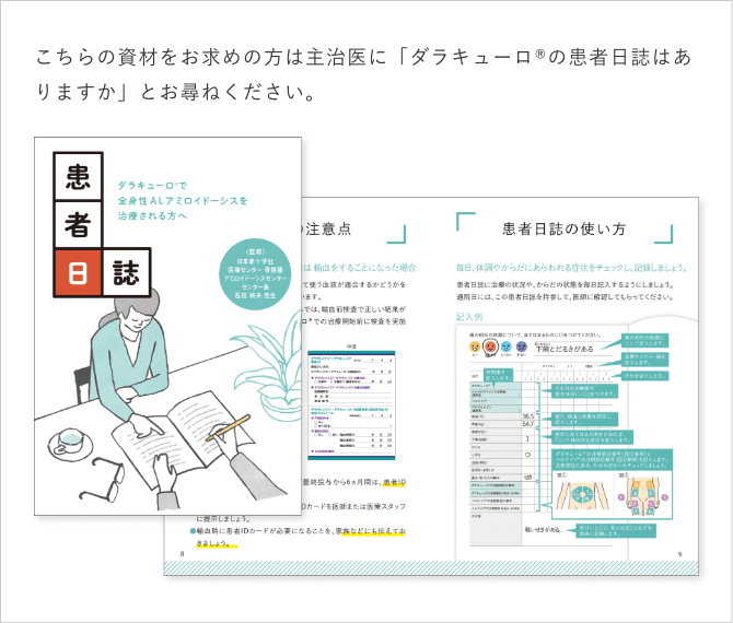 「患者日誌」の説明画像